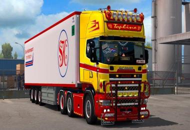 Scania 4 Series (RJL) Red & Yellow + Accessory Pack