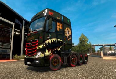 Skin Ready for Duty! Mercedes Actros (Big Stars) 1.28
