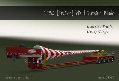 Trailer Wind Turbine Blade 1.28