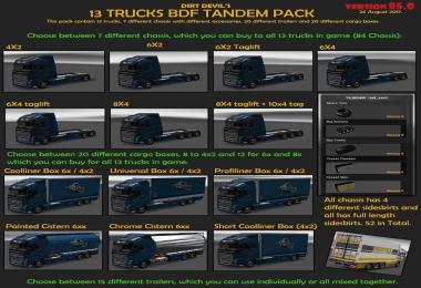 BDF Tandem Truck Pack v85.5 1.28.x