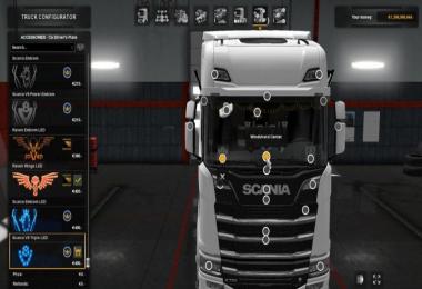 LED plate from scania (old) for scania S & R 2016 1.30
