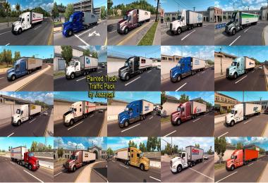Painted Truck and Trailers Traffic Pack by Jazzycat v1.4