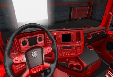 Red interior for Scania 2016 1.30