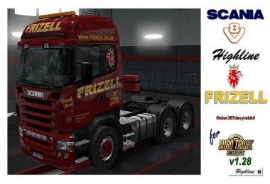 Scania V8 Highline – Frizell Texture (RJL) v1.0