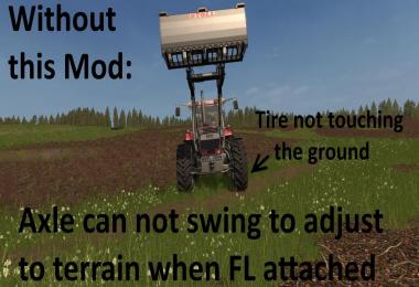 Swinging Axle with Frontloader (Axle Lock remover) v1.0