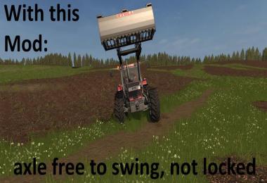 Swinging Axle with Frontloader (Axle Lock remover) v1.0