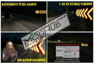 Dangerous turn lights For Stable Version 1.30.x