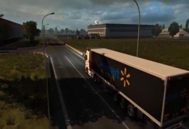 ETS2 Walmart Trailer And Truck SKIN v1.0