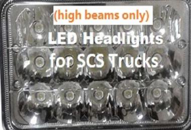 Game Friendly High Beams for Stock ETS2 Trucks 1.30