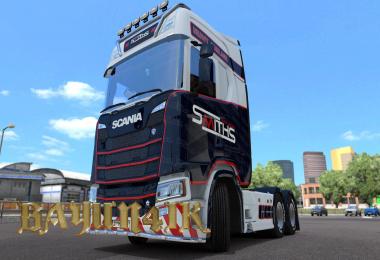 Scania S 2016 SCS Smiths heavy haulage skin 1.30