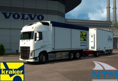 Kraker/NTM Tandem addon for Volvo FH 2012 1.30