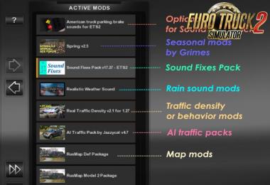 Sound Fixes Pack 2018 v18.1 for ATS