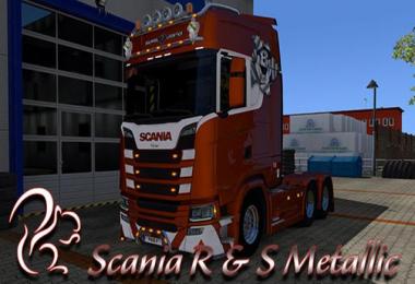 Squirrel Logistics Metallic skin for Scania R, S Next Gen 1.30.x