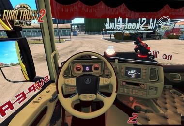 Scania S 2016 SCS Red & Beige Interior (In & Outside)