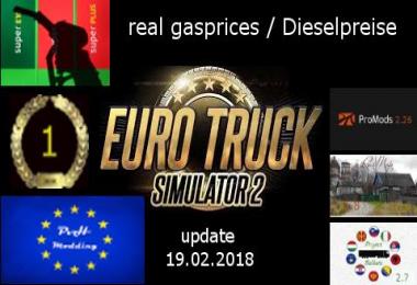 Real gasprices/Dieselpreise update 19.02 1.81