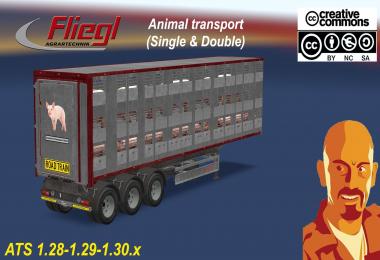 FLIEGL ANIMAL TRANSPORT TRAILER ATS 1.28 - 1.29 - 1.30.x
