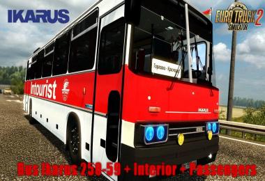 Ikarus 250-59 + Interior + Passengers by Nikola