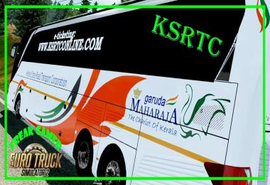 Indian Bus KSRTC Maharaja Skin for SETRA 517 HDH 1.30.x