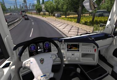 Scania R Blue White Interior v1.0