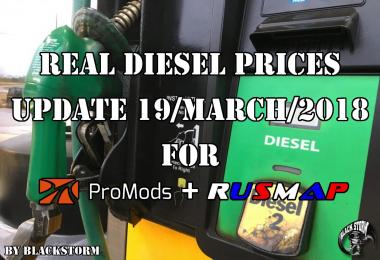 Diesel prices for ProMods Map 2.26 & RusMap v1.8