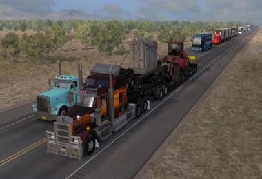 ATS Doubles/Triples/Heavy Trailers in Traffic v1.0