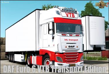 DAF Euro 6 VTB Transport Edition + Trailer v1.0 1.30.x
