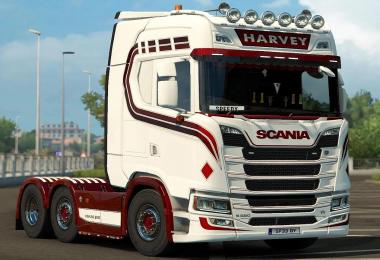 Skin Stuart Harvey for Scania S 2016 NG 1.30.x