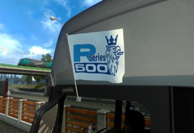 Scania R series 500 Flags & Pennant v1.0