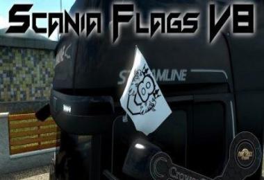 Scania V8 Original Flags v1.0