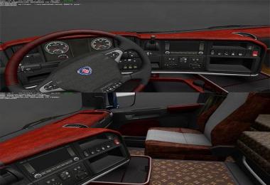 Scania Wood & Louis Vouitton  Really Luxure Interior v1.0