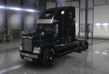 Uncle D Logistics VTC Freightliner FLD V2.0 ONLY Black Skin v1.1
