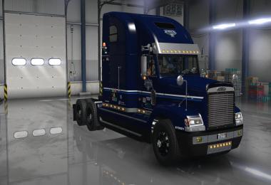Uncle D Logistics VTC Freightliner FLD V2.0 ONLY Blue Skin v1.2