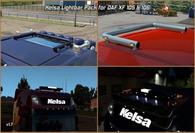 Kelsa Lightbars for DAF XF 105 & 106 v1.7