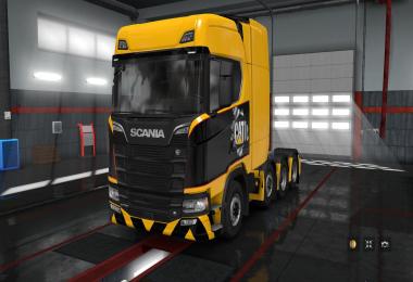 Skin Caterpillar for Scania Next Gen S, R 8x4 v1.0