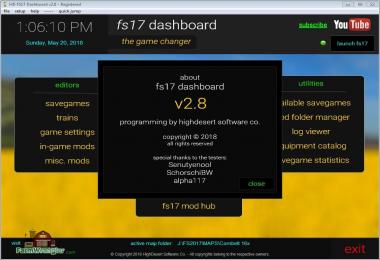 FS17 Dashboard v2.81