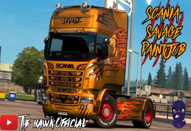 Scania R & Streamline Savage Skin Customizable v1.0