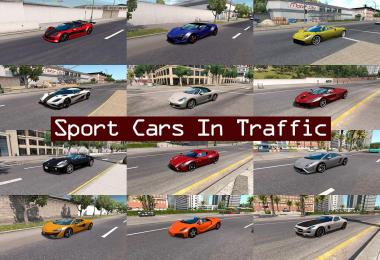 Sport Cars Traffic Pack ATS by TrafficManiac v1.1