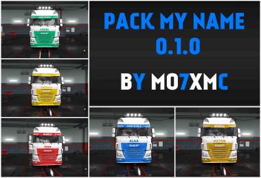 Pack My Name v0.1.0 Skin For ETS2 1.30 + DLC
