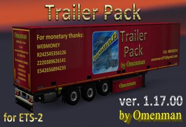 Trailer Pack by Omenman v1.17.00 for ETS2 (Rus + Eng versions)