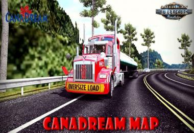 CanaDream Map v2.6.1 by ManiaX 1.31.x for ATS