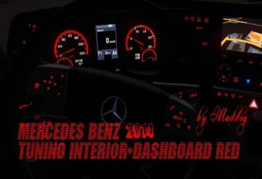 Mercedes Benz 2014 Tuning Interior Dashboard Red 1.31