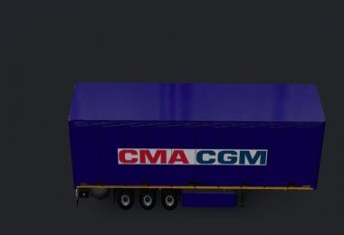 CMA CGM Trailer Blue v1.0