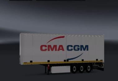 CMA CGM White Trailer v1.0