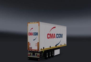 CMA CGM White Trailer v1.0