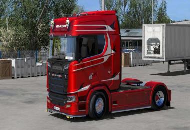 Scania S RED-PASSION skin 1.31