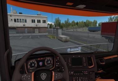 Scania S&R 2016 Orange Black Interior v1.0