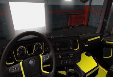 Yellow & Grey Interior for Scania S 2016 Interiors v1.0