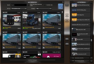 Mercedes Trucks Mega Pack for ATS v1.0 1.31.x