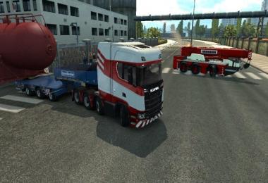 Truck Crane Liebherr accompanied by DLC Special Transport v1.0