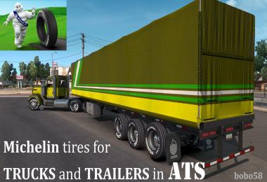  Michelin tires for Trucks and Trailers in ATS 1.32.x